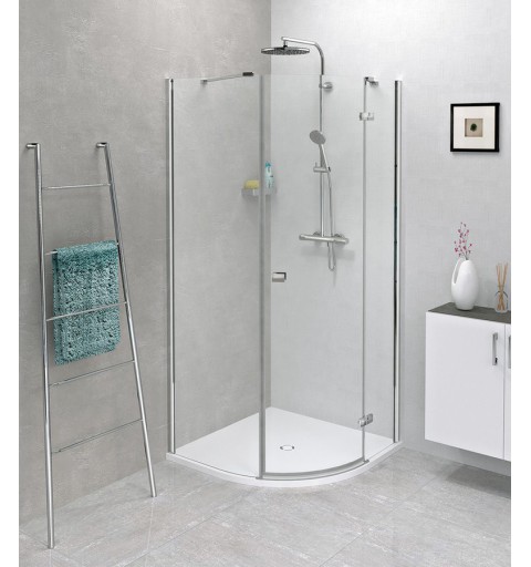 Polysan FLEXIA sprchová vanička z liateho mramoru štvrťkruh, s možnosťou úpravy rozmeru, 90x90x3cm, R550 91181