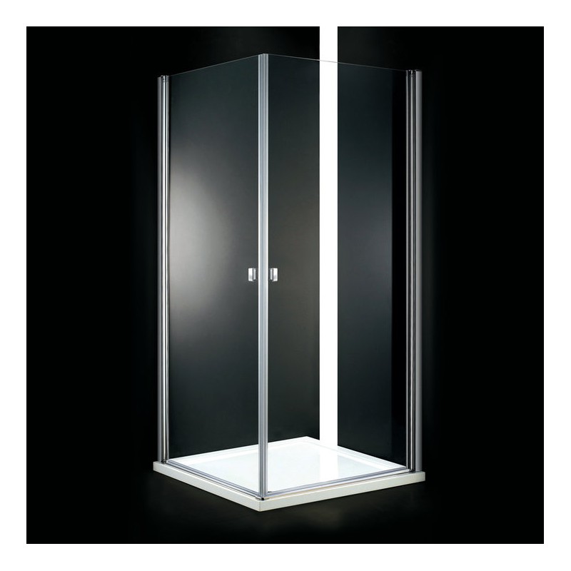 Aquatek Glass A2 sprchovací kút štvorcový 90x90cm, chróm, sklo číre, výška 195 cm GLASSA2CH9062