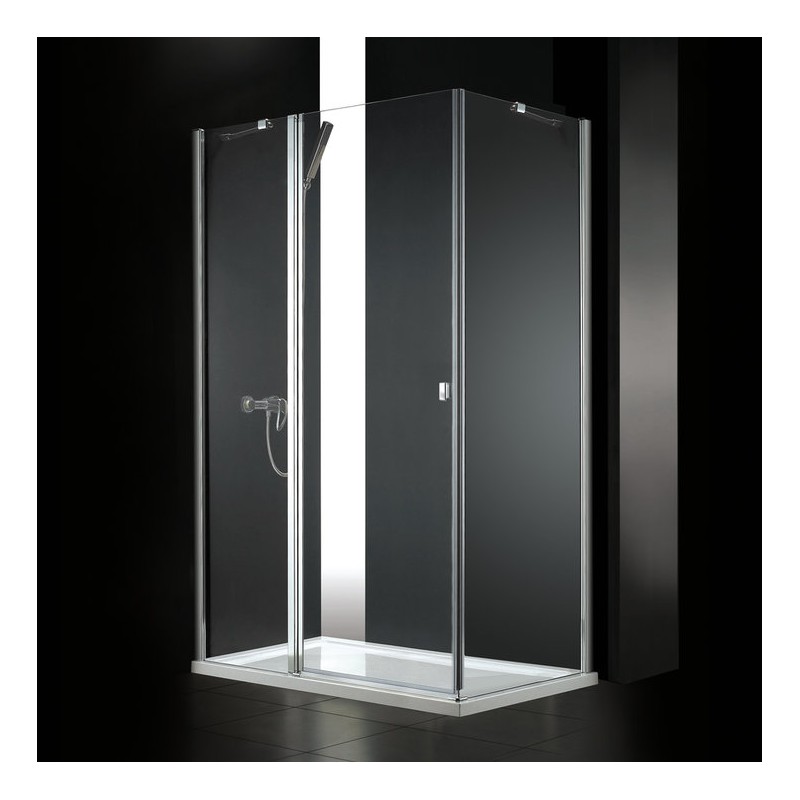 Aquatek Glass R23 sprchovací kút obdĺžnikový, 120x80cm, chróm, sklo číre, výška 195 cm GLASSR23CH120X8062