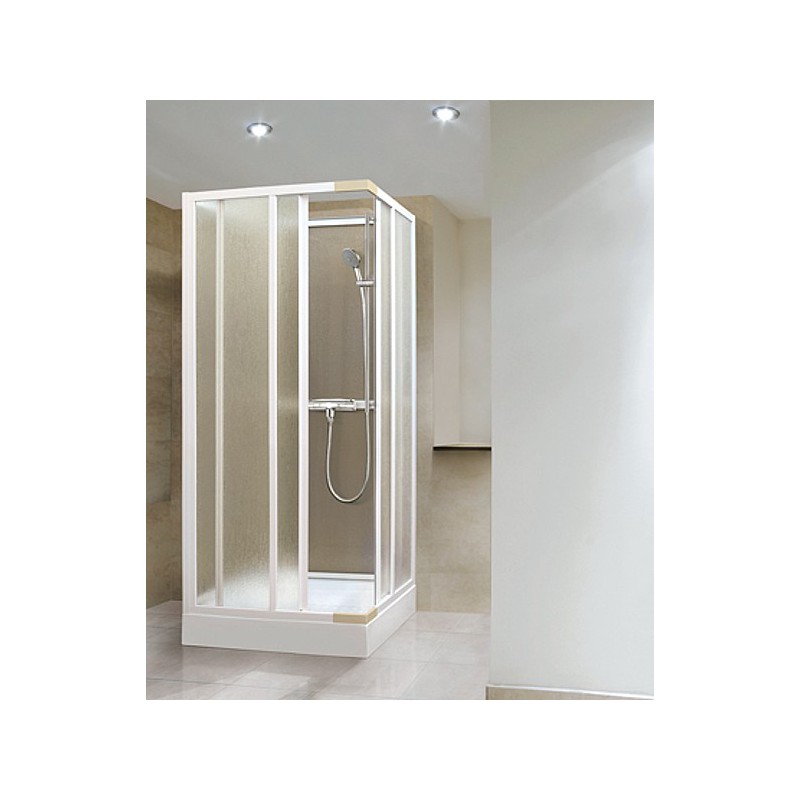 AQUATEK ROYAL D4 90cm sprchová kabína štvorcová, profil biely, ROYALD4BI9017