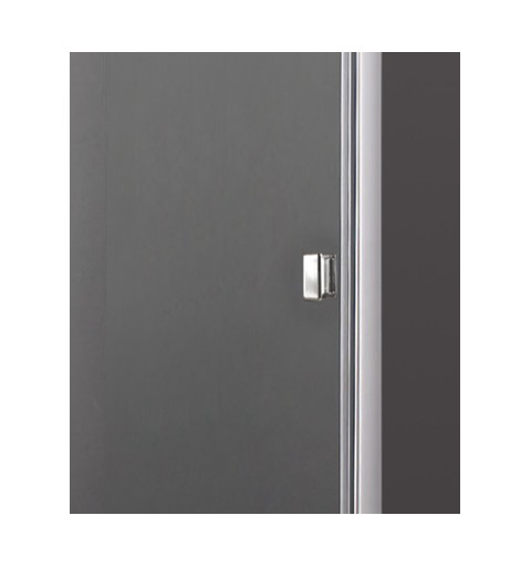 AQUATEK GLASS B5 115cm dvere do niky, profil chróm, sklo číre, GLASSB5CH11562