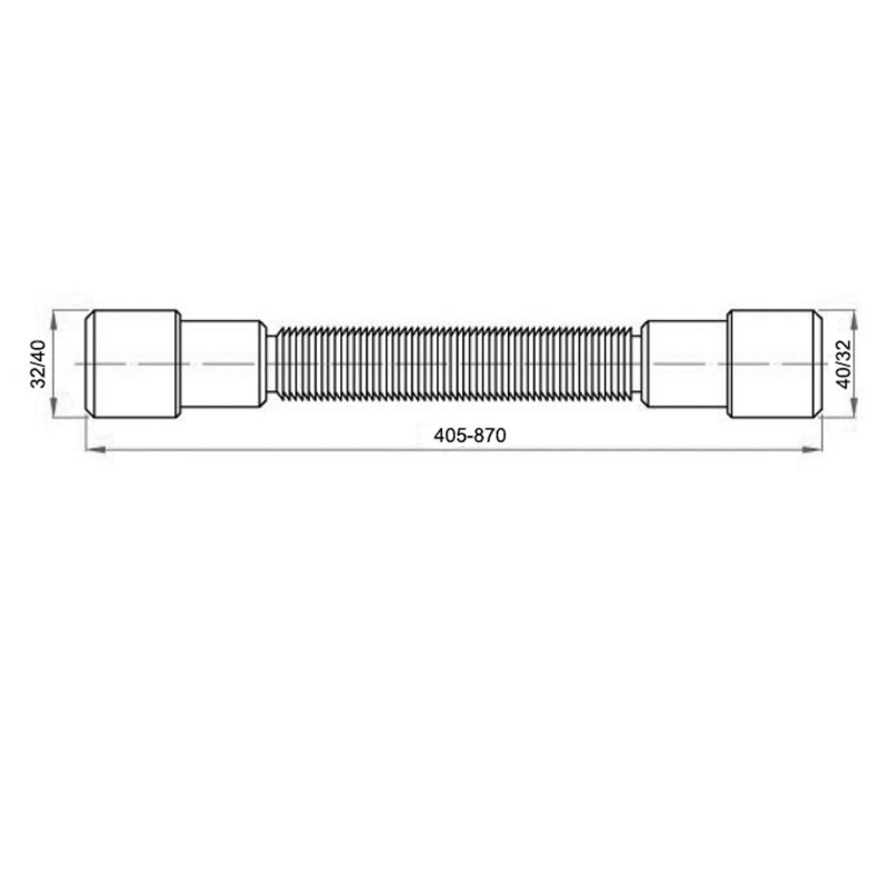 Bruckner FLEXI pripojovacia hadica 40/32-32/40 151.176.0