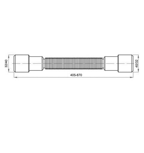 Bruckner FLEXI pripojovacia hadica 40/32-32/40 151.176.0