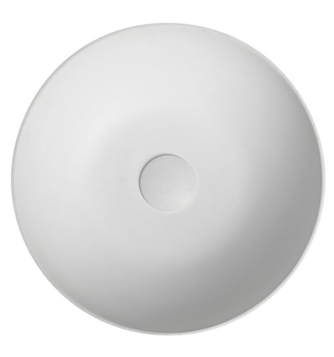 Sapho FORMIGO betónové umývadlo, priemer 39 cm, prírodná biela FG031