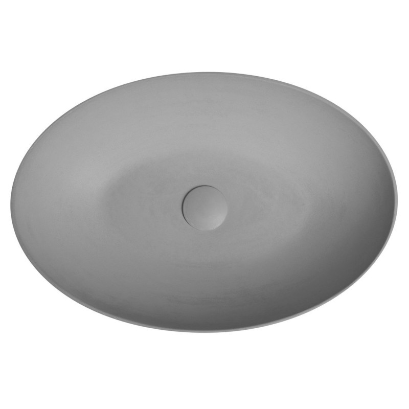 Sapho FORMIGO betónové umývadlo, 60x14,5x40,5 cm, sivá FG029