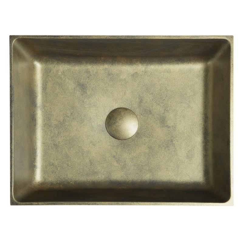 Sapho FORMIGO betónové umývadlo, 47,5x13x36,5 cm, zlatá FG111