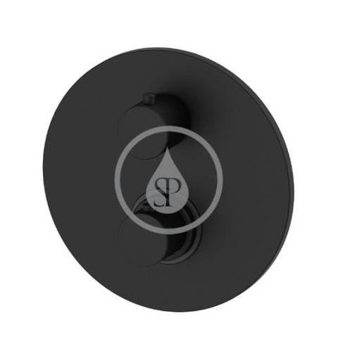 PAFFONI Termostatická sprchová batéria pod omietku s telesom, 1 výstup, matná čierna LIQ013NO