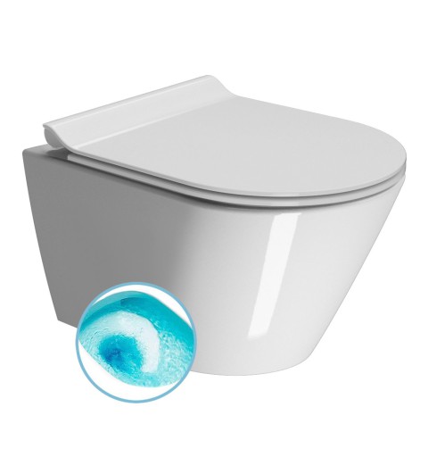 GSI KUBE X závesná WC misa, Swirlflush, 50x36 cm, biela ExtraGlaze 941611