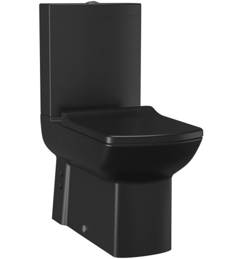 Sapho LARA WC sedátko SLIM Soft Close, duroplast, čierna matná KC1603.01