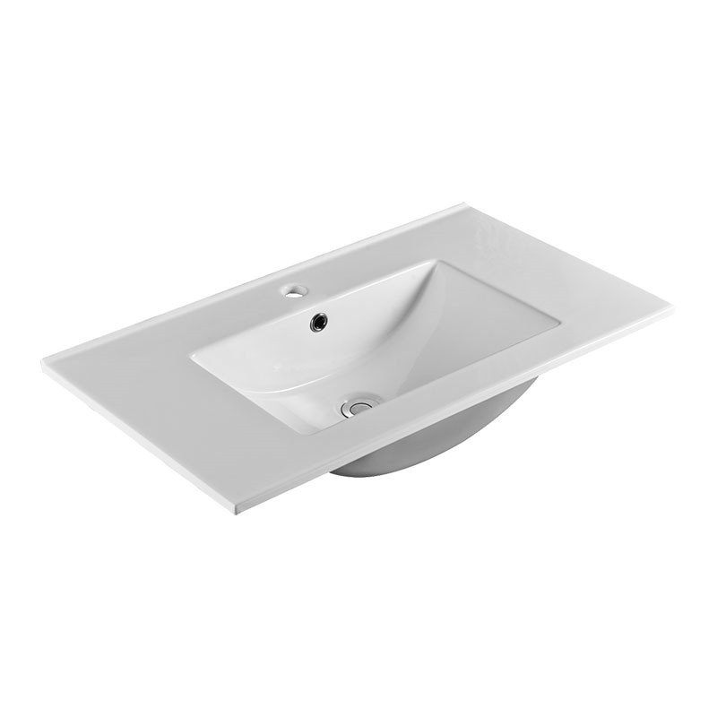 Mereo Aira,kúpeľňová skrinka, s keramickým umývadlom 80 cm, dub CN721