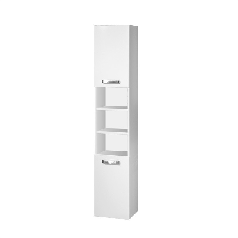 Mereo Leny, kúpeľňová skrinka, vysoká, pravé otváranie, biela, 330x1700x250 mm CN815