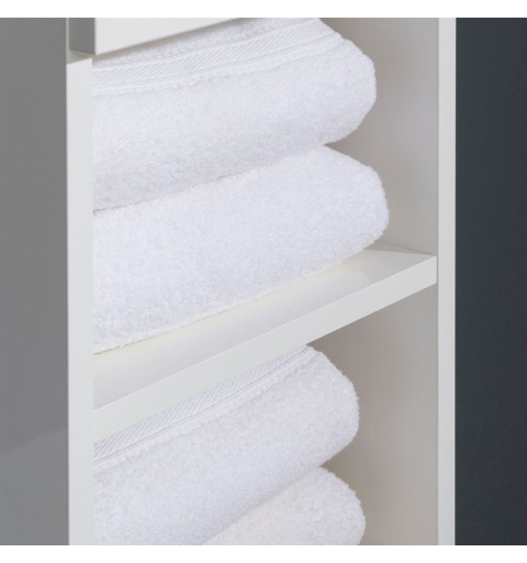 Mereo Leny, kúpeľňová skrinka, vysoká, pravé otváranie, biela, 330x1700x250 mm CN815