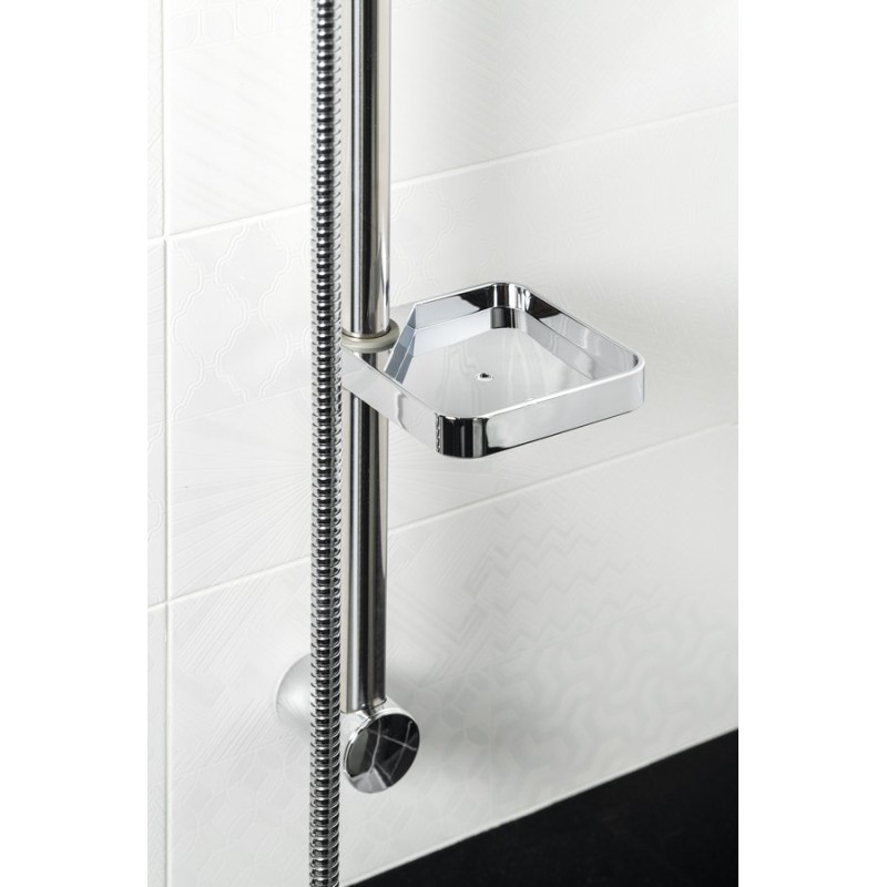 Sapho Mydeľnička pre sprchovú tyč 19, 22, 25 mm, plast SK090