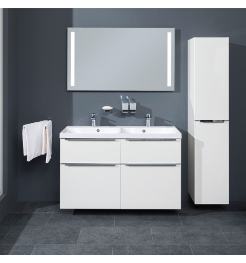 Mereo Mailo, kúpeľňová skrinka, vysoká, L/P otváranie, biela, 350X385/1700 mm CN514LP