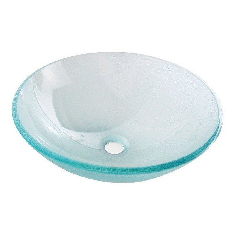 Sapho ICE sklenené umývadlo priemer 42 cm 2501-04