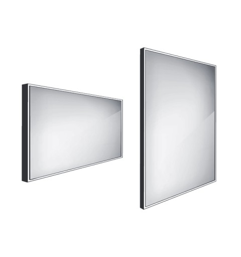 Nimco Černé LED zrcadlo 1200x700 ZPC 13006-90