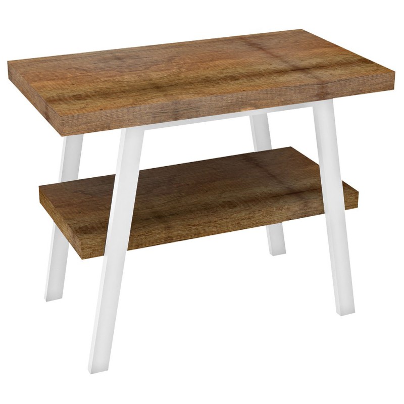 Sapho TWIGA umývadlový stolík 80x72x50 cm, biela matná/Old wood VC442W-80-8