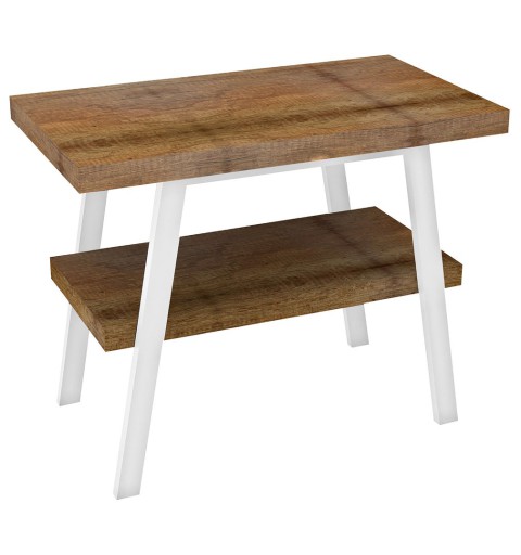 Sapho TWIGA umývadlový stolík 80x72x50 cm, biela matná/Old wood VC442W-80-8