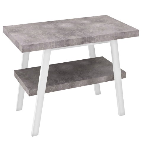 Sapho TWIGA umývadlový stolík 80x72x50 cm, biela matná/Cement VC442W-80-7