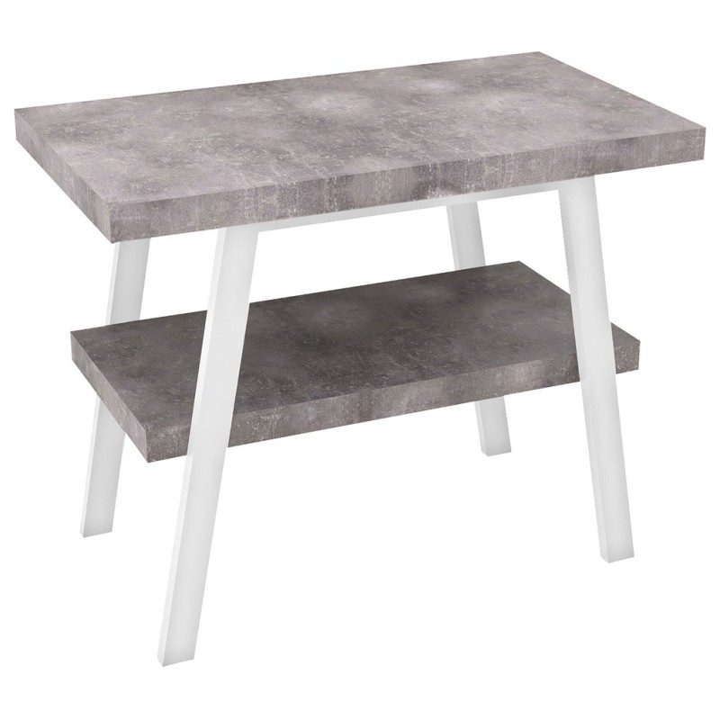 Sapho TWIGA umývadlový stolík 90x72x50 cm, biela matná/Cement VC442W-90-7