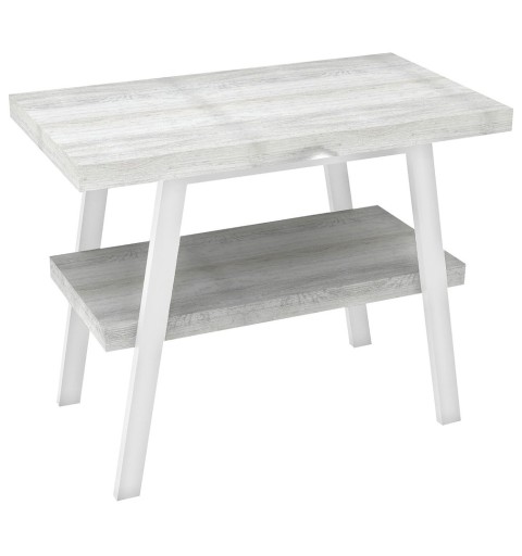 Sapho TWIGA umývadlový stolík 90x72x50 cm, biela matná/dub starobiely VC442W-90-5