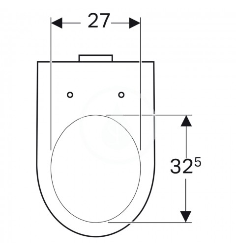 Geberit Stojace WC, 530x360 mm, biela 500.286.01.1