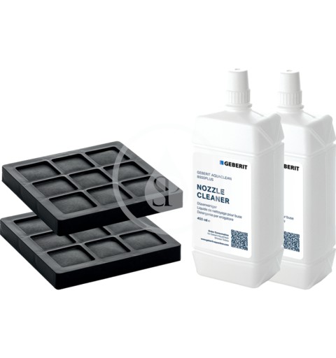 Geberit AquaClean súprava filtru s aktívnym uhlím a prostriedku na čistenie dýzy, balenie 2 ks 240.626.00.1