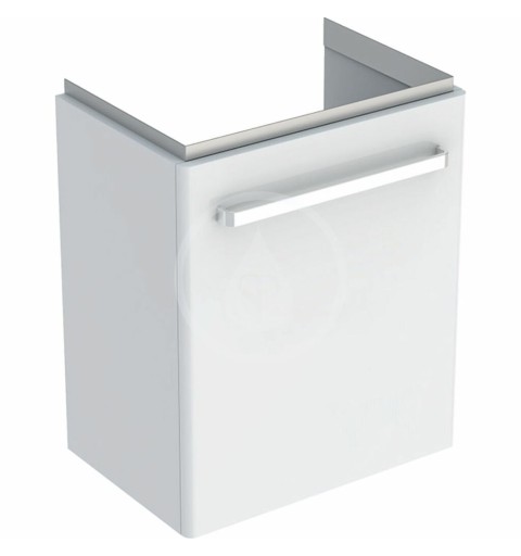 Geberit Umývadlová skrinka, 500x367x604 mm, 1 dvierka, lesklá biela/matná biela 501.492.00.1