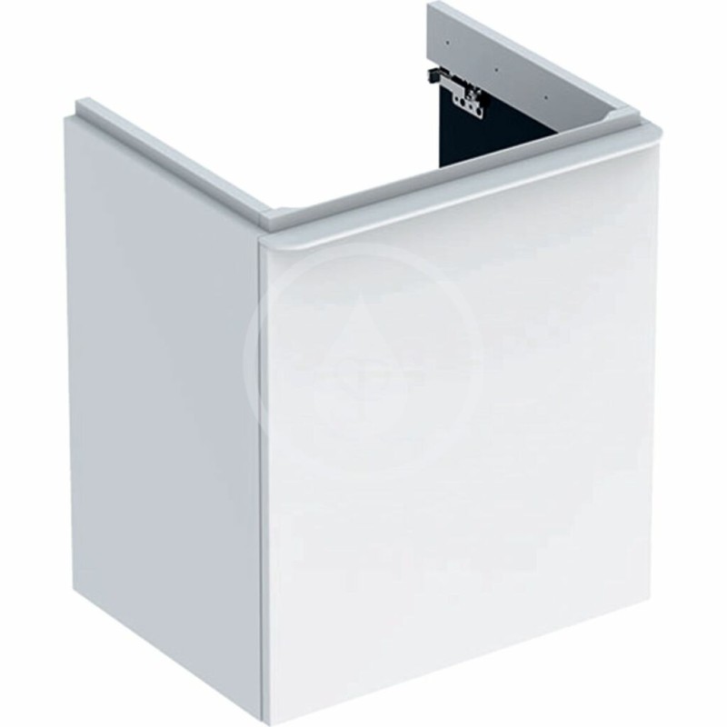 Geberit Umývadlová skrinka, 536x433x617 mm, 1 dvierka, pánty vpravo, lesklá biela/matná biela 500.365.00.1