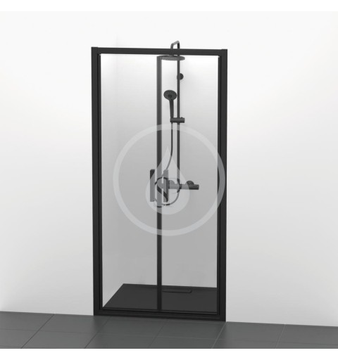 Ideal Standard Sprchové dvere 900 mm, čierna/číre sklo K9294V3