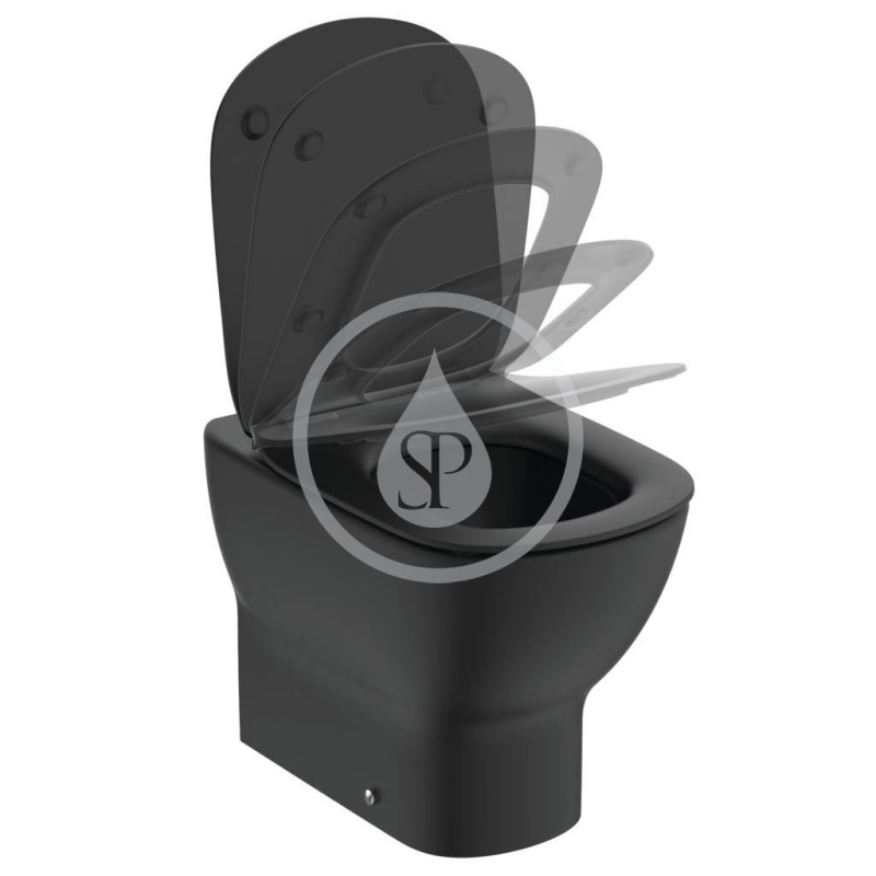 Ideal Standard Stojace WC, spodný odpad, AquaBlade, čierna T0077V3