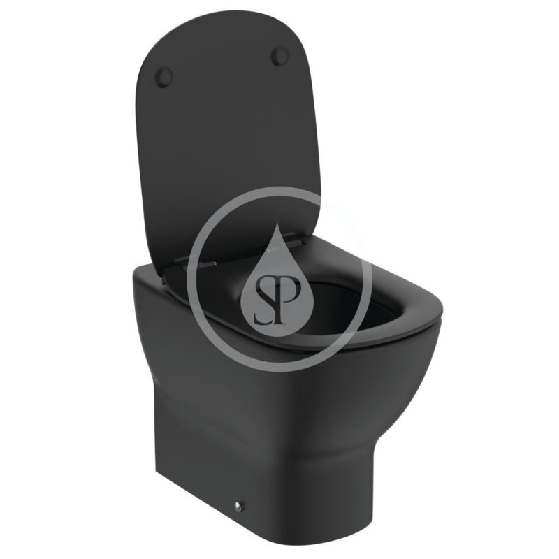 Ideal Standard Stojace WC s doskou Soft-Close, spodný odpad, AquaBlade, čierna T3536V3