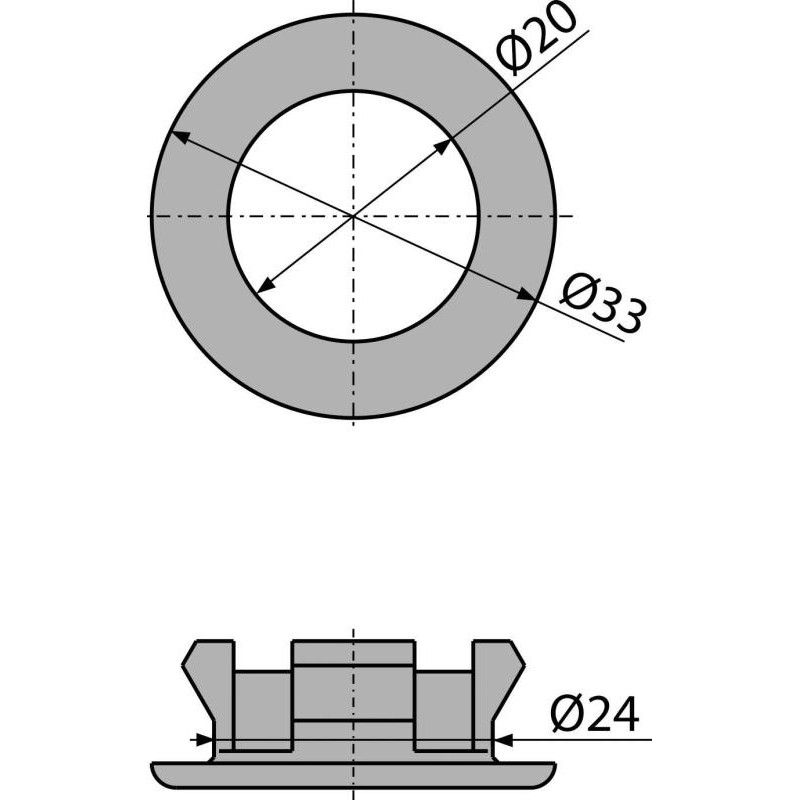 Alcaplast Rozetka – krytka prepadu umývadla DN33 A22