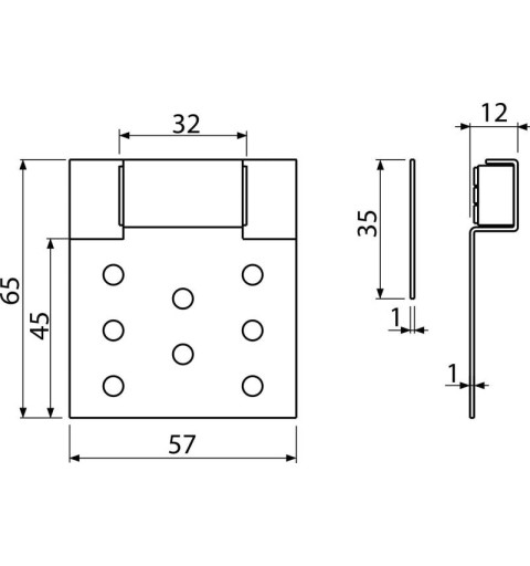 Alcaplast Magnetické vaňové dvierka (pod obklady) basic AVD005