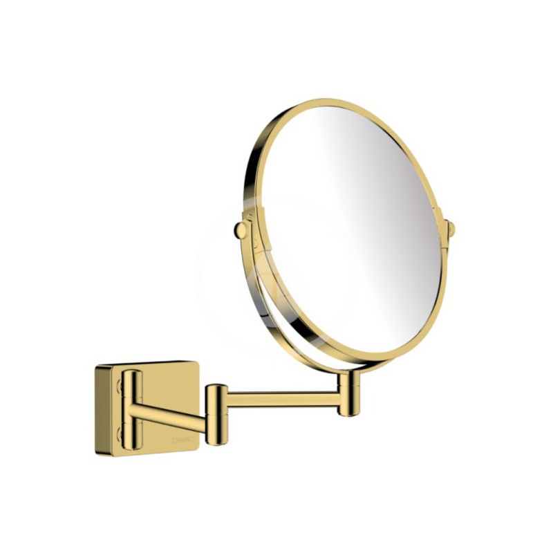 Hansgrohe Kozmetické nástenné zrkadlo, leštený vzhľad zlata 41791990
