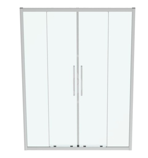 Ideal Standard Posuvné sprchové dvere, štvordielne, 1600 mm, silver bright/číre sklo T4953EO