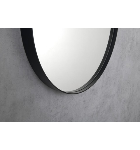 Sapho PUNO zrkadlo v kovovom ráme 50x85cm, čierna mat