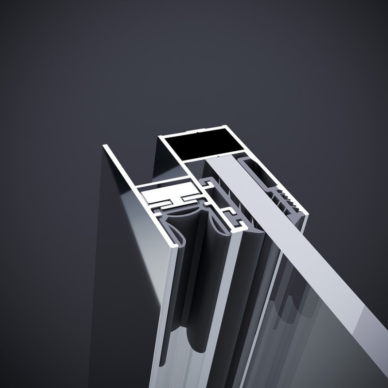 Polysan ROLLS LINE sprchové dvere 1500mm,  výška 2000mm, číre sklo