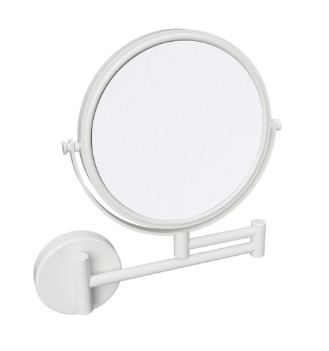 Sapho X-ROUND WHITE závesné kozmetické zrkadielko priemer 190mm, biela