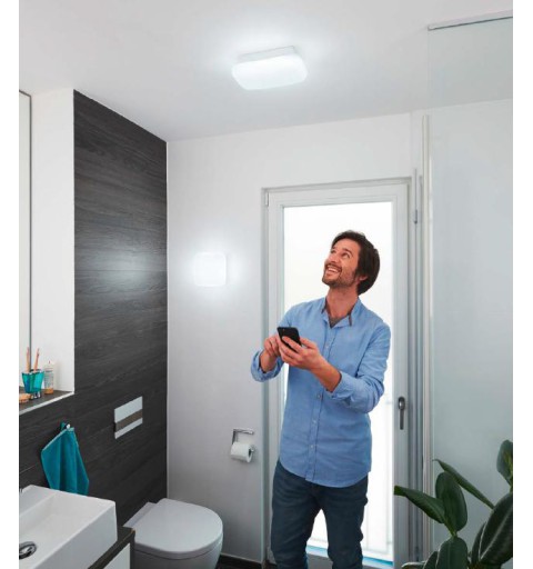 LEDVANCE ORBIS AQUA kúpeľňové stropné svietidlo IP44, 200x200mm, WIFI stmievateľné + teplota farby, 1200lm, 12W