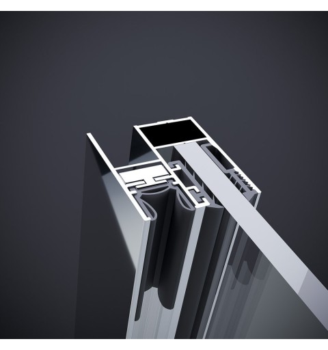 Polysan ROLLS LINE obdĺžniková sprchová zástena 1500x900 mm, L/P varianta, číre sklo