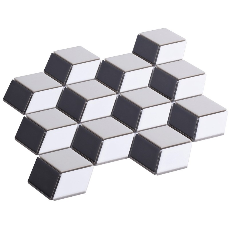 Intermatex TECH mozaika Cube Grey 26,5x30,9