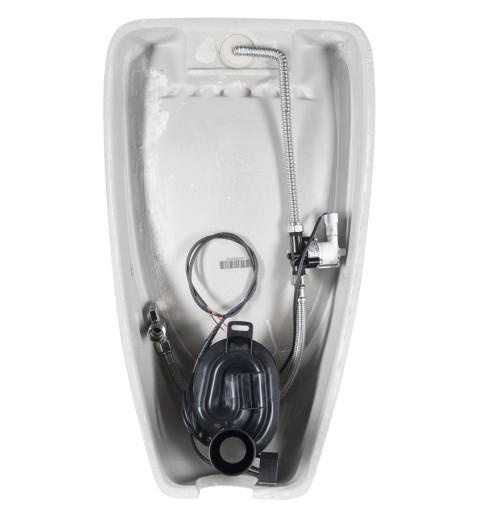 Bruckner SCHWARN urinál s automatickým splachovačom 6V DC, zakrytý prívod vody