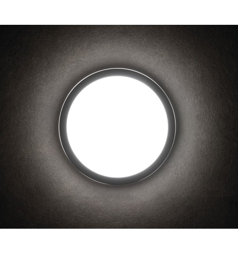 KANLUX BENO stropné LED svietidlo pr.260x55mm, 24W, čierna grafit
