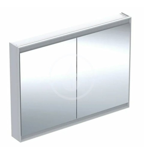 Geberit Zrkadlová skrinka s LED osvetlením, 1200x900x150 mm, 2 dvierka, hliník 505.815.00.1