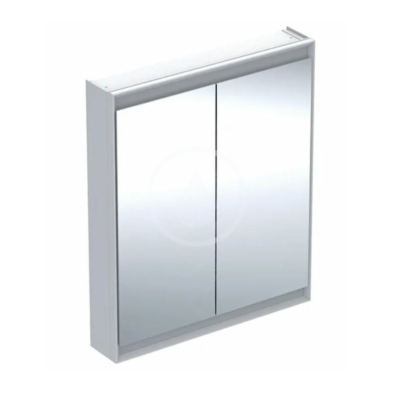 Geberit Zrkadlová skrinka s LED osvetlením, 750x900x150 mm, 2 dvierka, hliník 505.812.00.1