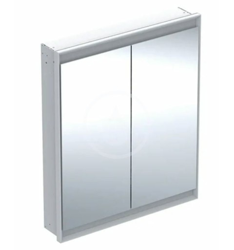 Geberit Zrkadlová skrinka s LED osvetlením, 750x900x150 mm, 2 dvierka, vstavaná, biela 505.802.00.2