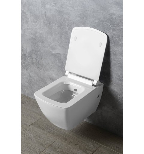 Isvea PURITY WC sedátko, SLIM, Soft Close, biela