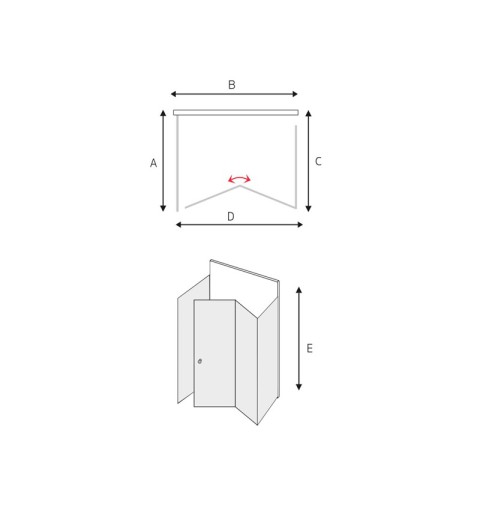 Mereo Sprchový kút, LIMA, štvorec, 80x80x80x190 cm, chróm ALU, sklo Point CK86212K