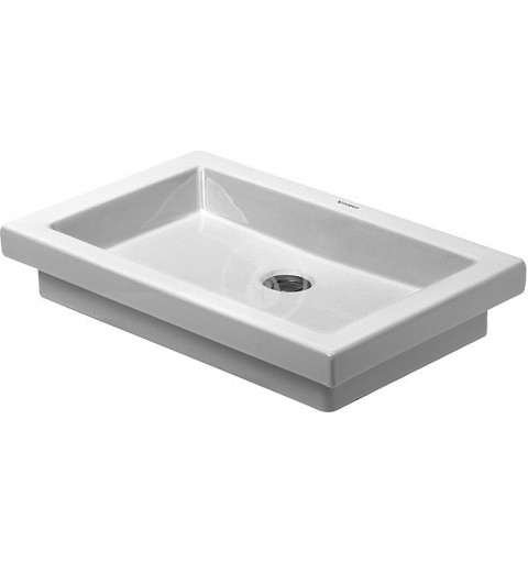 Duravit Bezotvorové umývadlo bez prepadu, 580 mm x 415 mm, biele – umývadlo 0317580029